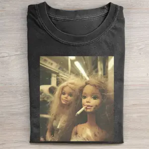 Barbie Girl Short Sleeved T-Shirt, Cute Barbie Meme Tee, Pink Pop Culture Graphic Shirt, Y2K Barbiecore Unisex Tee