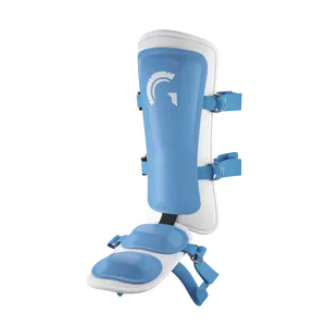 Guardian Legion Hard Shell Pro Baseball Leg Guard (Baby Blue White)