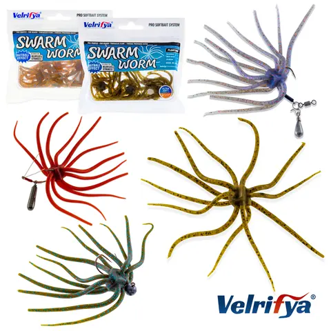 4.7-Inch Japanese Finesse Fish-Scented Soft Fishing Worms - 10 Premium Colors (01-Dirt Worm Tentacle Dice Shape Floating, 02-Morning Dawn, 03-Scuppernong, 05-Dying Gill, 06-Green Pumpkin Pepper) - Wacky Rig, Jig Heads, Fishing Gear and Equipment for Bass