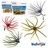 4.7-Inch Japanese Finesse Fish-Scented Soft Fishing Worms - 10 Premium Colors (01-Dirt Worm Tentacle Dice Shape Floating, 02-Morning Dawn, 03-Scuppernong, 05-Dying Gill, 06-Green Pumpkin Pepper) - Wacky Rig, Jig Heads, Fishing Gear and Equipment for Bass