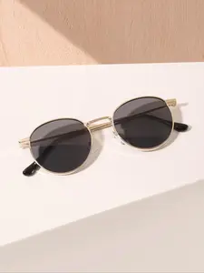 Men's Vintage Geometric Frame Sunglasses, Trendy Casual Sunglasses for Everyday Use, Fashion Accessories for Outdoor Activities, Trendy Styling Sunglasses