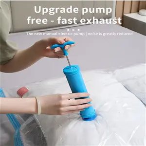5-Piece Vacuum Storage Bags Set (40x60cm with Manual Handheld Pump), Space-Saving, Sealed Compression, Dust-Proof, Ideal for Clothes and Bedding