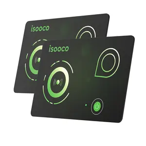 ISOOCO 2-Pack 1.6mm Rechargeable Wallet Tracker – 2025 MFi Certified Find My Slim Card Locator, IP67 Waterproof Anti-Lost Device for iPhone 17/16 Pro Max