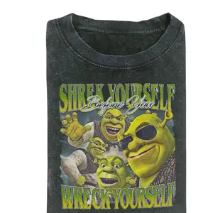 Shrek Yourself Before You Wreck Yourself T-Shirt, Funny Shrek Meme Tee, Vintage Shrek Graphic Shirt, Unisex Retro Streetwear