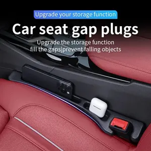 2-piece upgraded car seat gap filler, Car Seat Organizer, leak proof and loss proof storage compartment suitable for various car models - enhancing interior comfort and convenience, perfect for holiday gifts