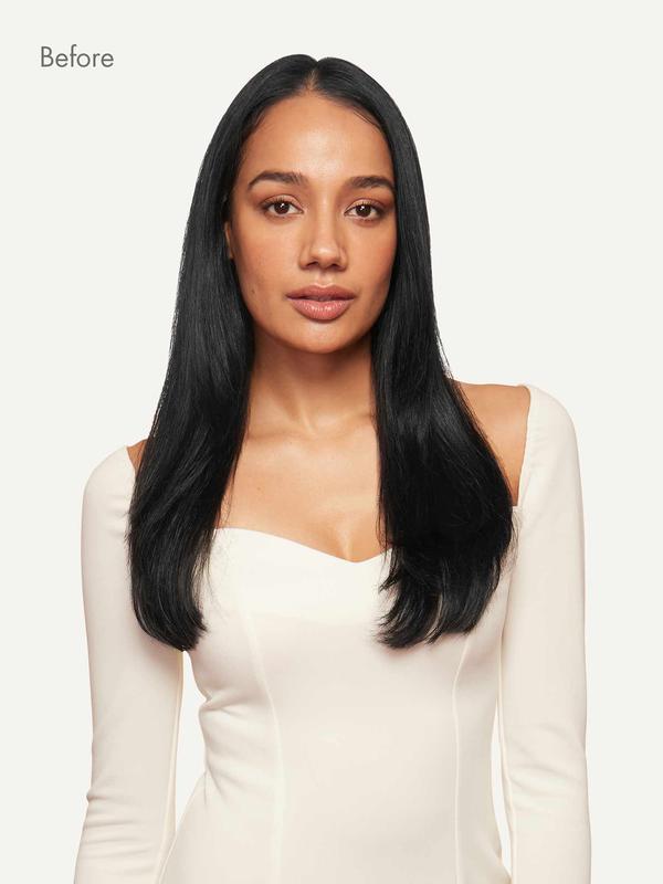 20" Seamless Jet Black Clip-Ins (180g)