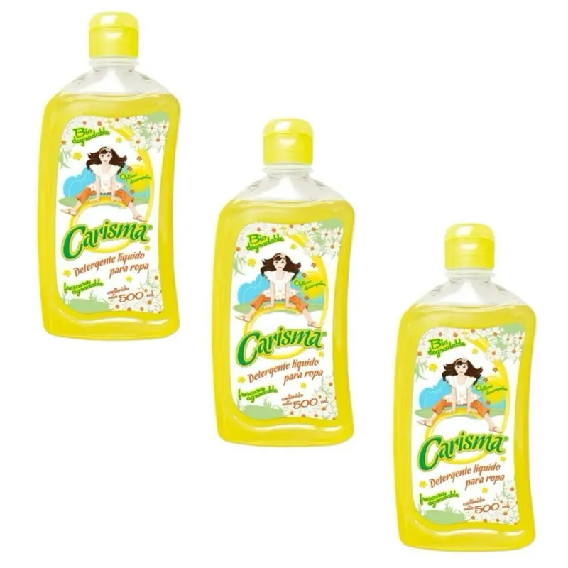 Carisma Liquid Laundry Detergent 500ml 3 Pack for Effective Cleaning and Fresh Scent