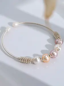 Freshwater Pearl Bracelet Tk13077, Ancient Craft Style Design, Natural Freshwater Pearls, Ideal Gift for Women & Girls