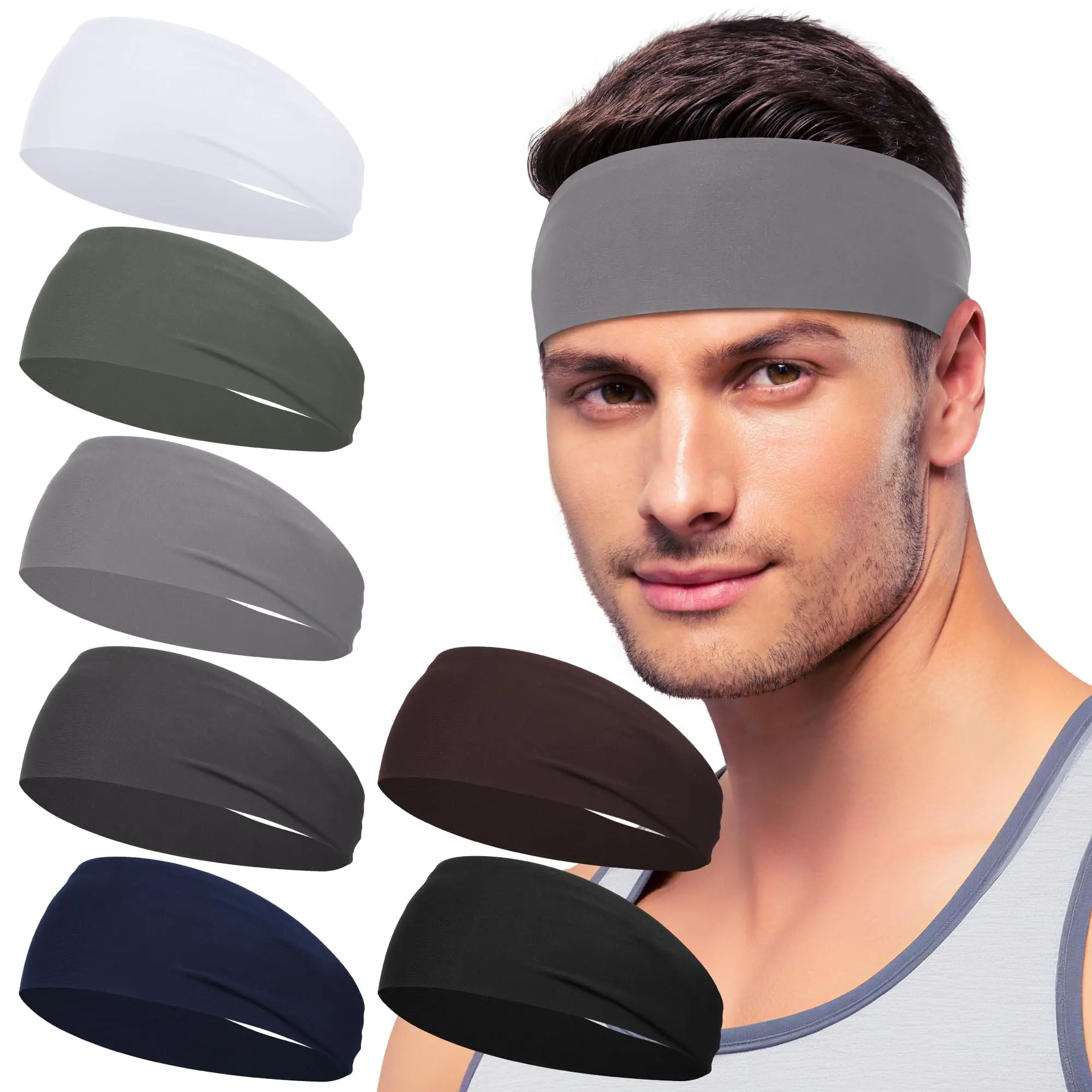 Black White Army Green Dark Gray Da