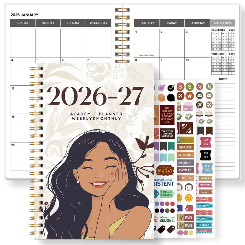 Jan 2026–Dec 2027 Monthly Planner, 24-Month College Planner and Weekly Agenda Notebook, Simplified To-Do Planner to Boost Productivity