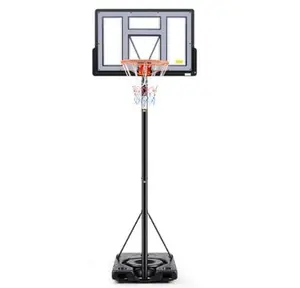 Adjustable Basketball Hoop 4.2–10FT – Portable Outdoor Goal System w/ 44” Shatterproof Backboard | Driveway Hoop for Kids & Adults