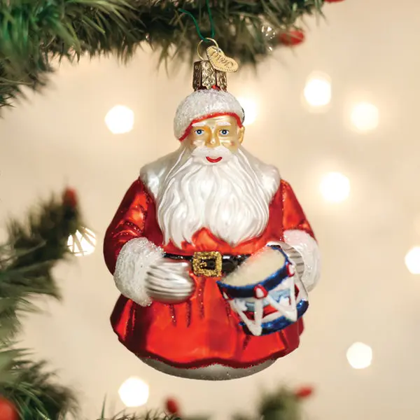 Classic Norman Rockwell Santa Portrait Ornament, Christmas Santa-Claus Decoration, Festive Home Decor