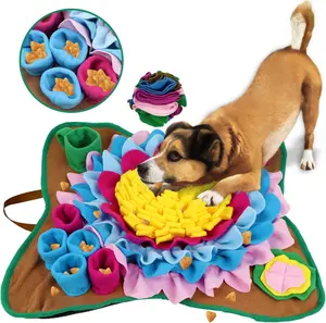 Pet Snuffle Mat Dog Feeding Mat with Rich Feeding Recreation and Foraging Instinct Interactive Puzzle for All Dogs Cats and Rabbits