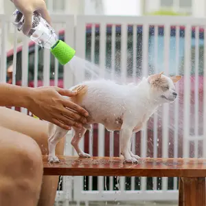 Silicone Dog Bath Sprayer for Hose - Gentle Massaging Shower Head for Pets, Portable Outdoor Cat Washing Tool with Quick Connect & Easy Clean Design, Soft Touch Pet Grooming Shower for Stress-Free Bathing