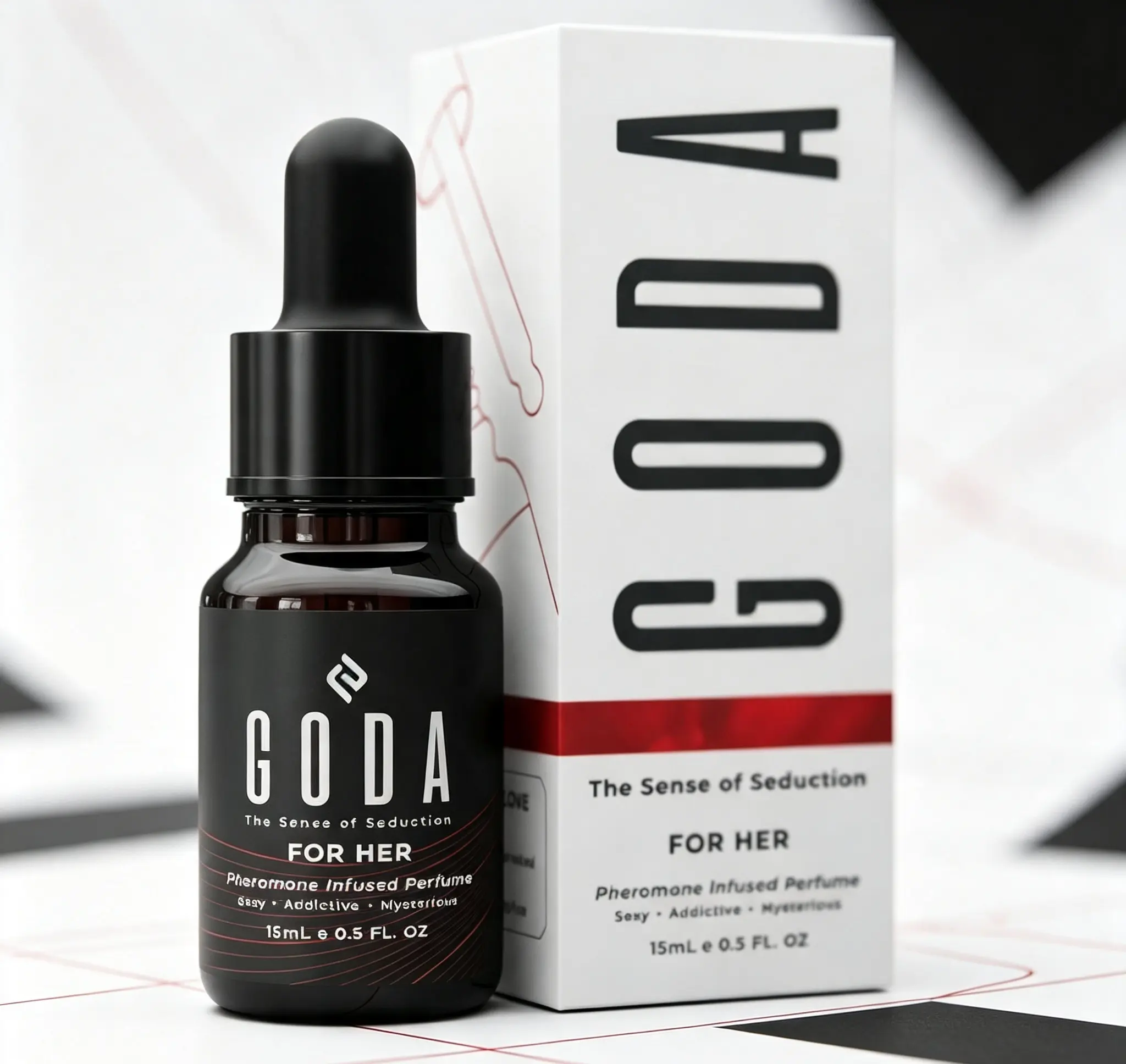 GODA Original Pheromones Perfume for Women, Long‑Lasting Jasmine & Rose Floral Scent, Vegan Cruelty‑Free Elegant Ladies Fragrance for Dating Daily Use, 15ml / 0.50 fl. oz