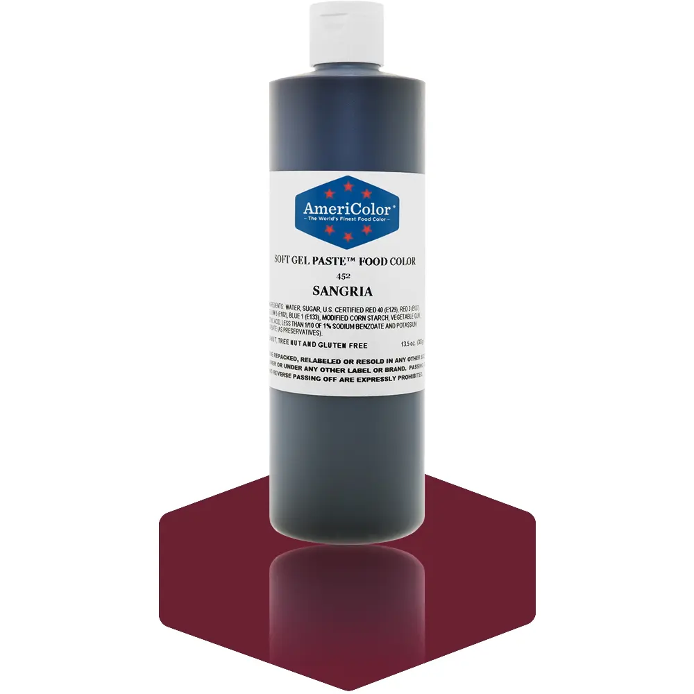 AmeriColor, Sangria, 13.5 Ounce, Soft Gel Paste Food Color