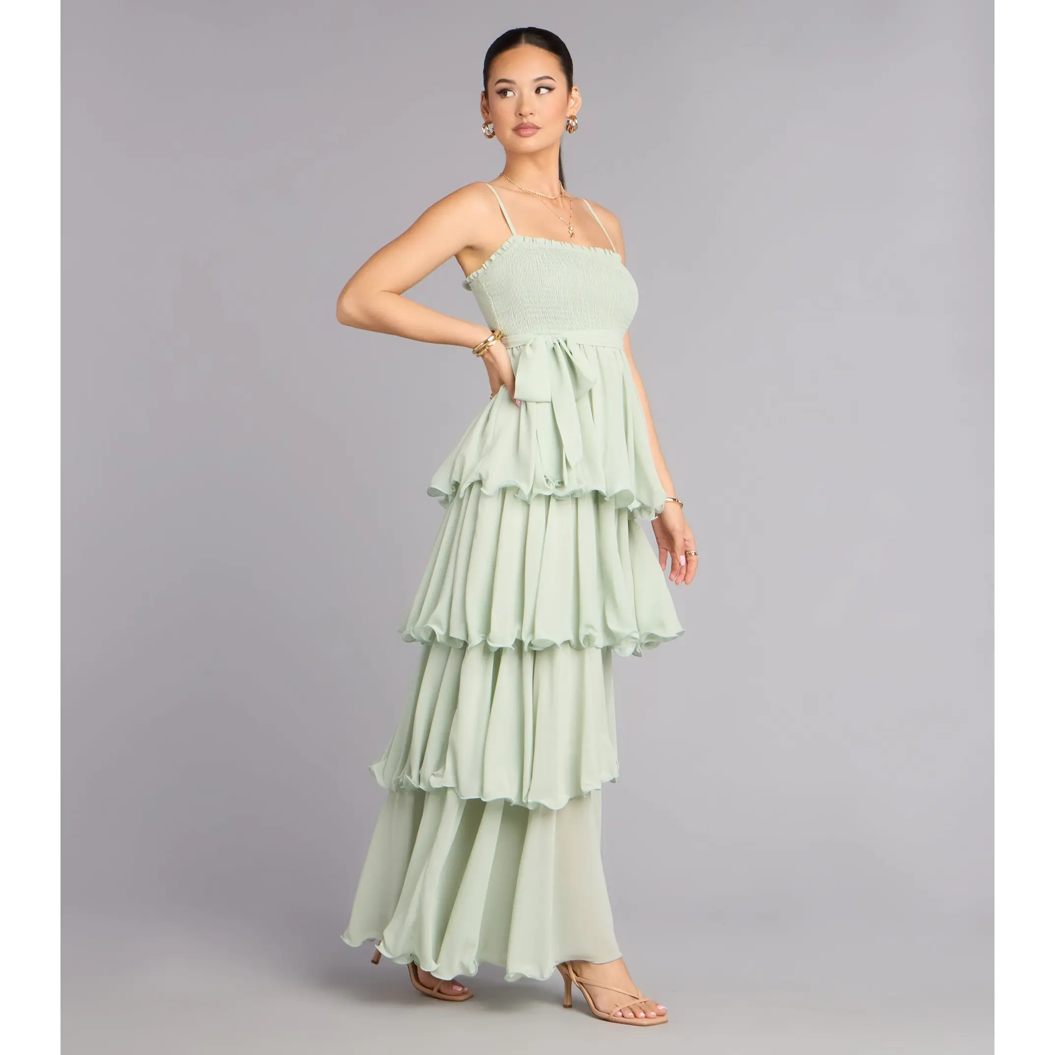 Love in Layers Ruffle Chiffon Maxi Dress - TikTok Shop Love in Layers Ruffle Chiffon Maxi Dress - TikTok Shop