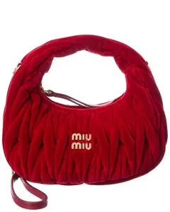 Miu Miu Matelassé Velvet Crossbody