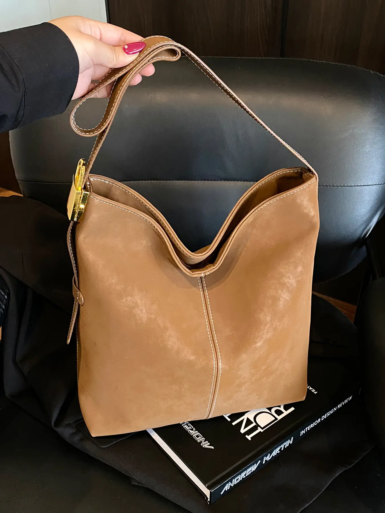1pc  Single shoulder bag, solid color, clean color, women's crossbody bag, fashionable, versatile, simple and trendy, suitable for college students' campus travel, work commuting, shopping, women's single shoulder bag, Elegant bags, Elegant Commuter Bag