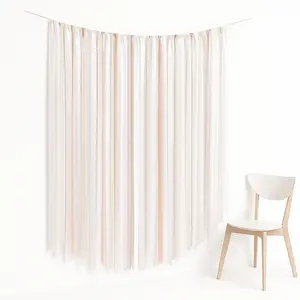 Elegant Fringe Fabric Backdrop for Weddings