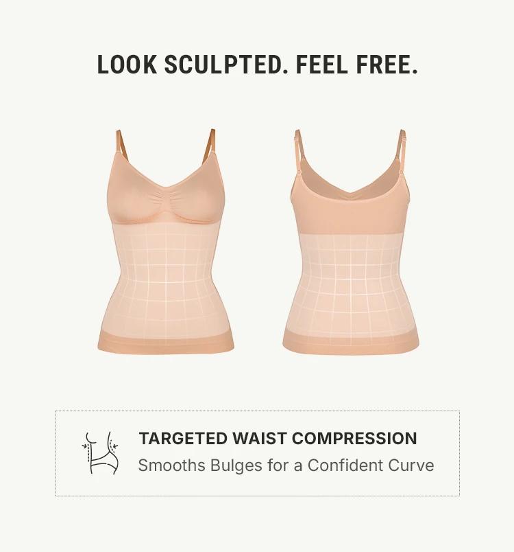 FeelinGirl Camisole Tops Womens Shapewear Tank Top Tummy Control Cami Tanks Seamless  Womenswear Spaghetti Strap Underwea Basic Comfort Springtok SpringStatements