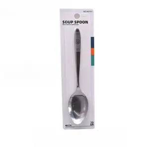 Pointed Spoon Soup Spoons Stainless Steel Spoon Creative Titanium Thickened and Deepened Spoon Dessert Spoon Flat Bottom Spoon Dinner Spoon
