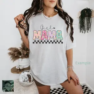 ST Designs LLC Women's Mom Designed Grey T-shirts Chose Your Graphic Unisex Fit Plus Size Options Tees Cute Cotton Oversized Top for Mom Day