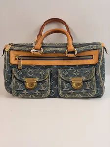 Pre-owned Louis Vuitton denim top handle bags Monogram Neo Speedy【BF 12】XP02339