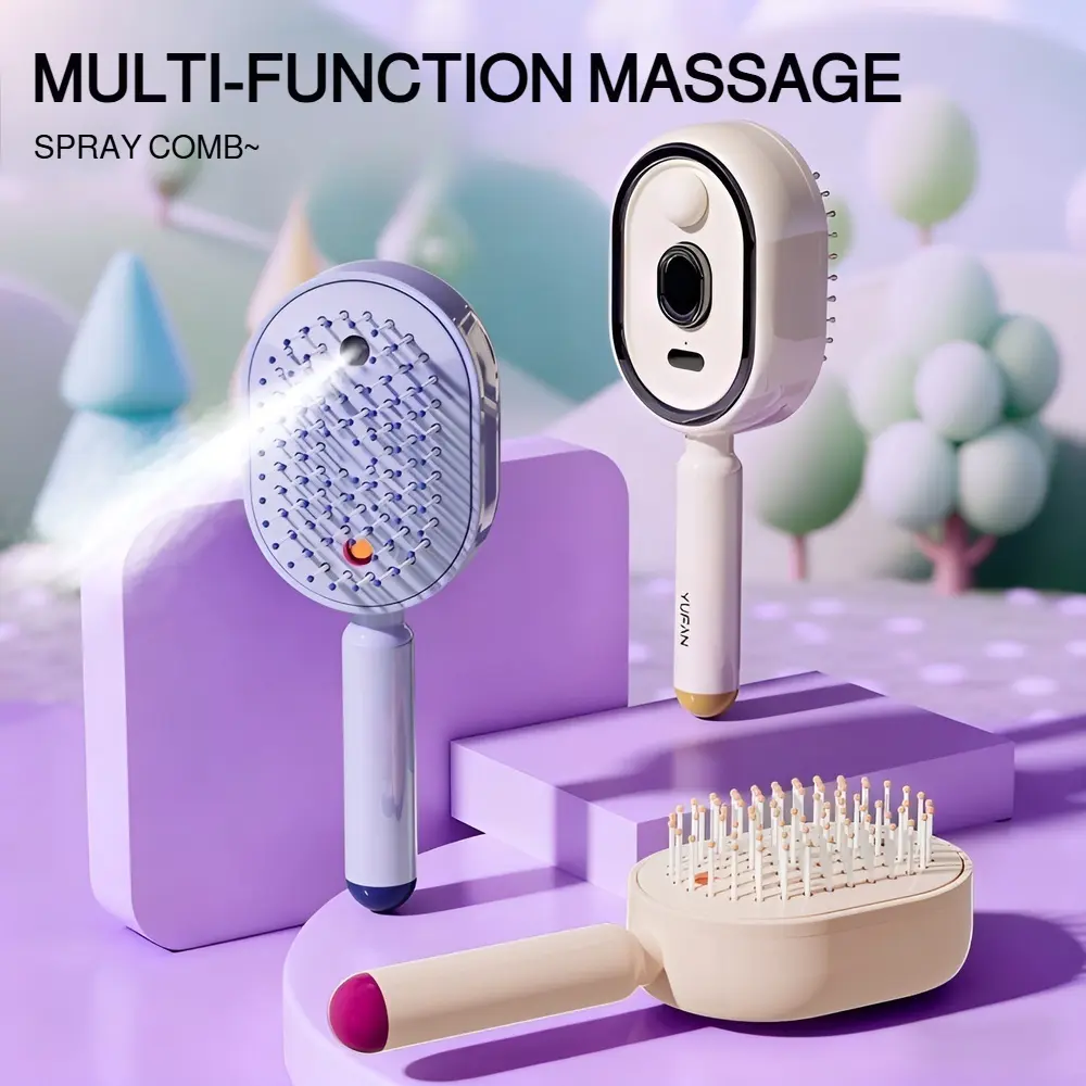 Unisex Atomizing Airbag Massage Comb - Anti-Frizz, Anti-Static Spray Comb with Antioxidants for Smooth Hair (Haircare & Styling Tool) Unisex Atomizing Airbag Massage Comb - Anti-Frizz, Anti-Static Spray Comb with Antioxidants for Smooth Hair (Haircare & Styling Tool)