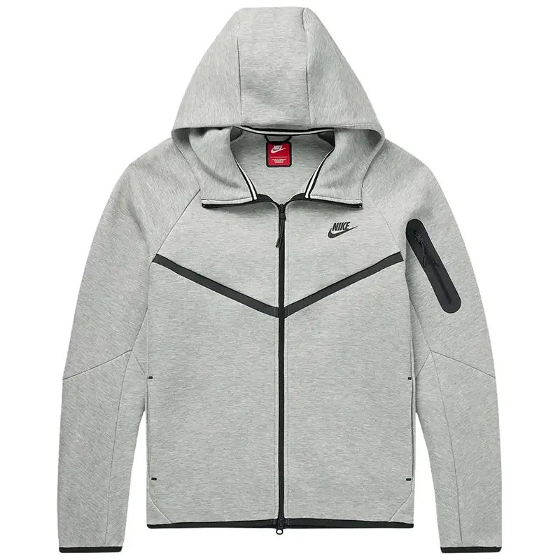 Nike Tech Fleece Full-Zip Windrunner Hoodie 'Dark Grey Heather/Black'