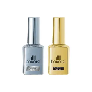 Kokoist Ultra Glossy Non Wipe Top Coat Gel & Mega Stick Base Soft Gel