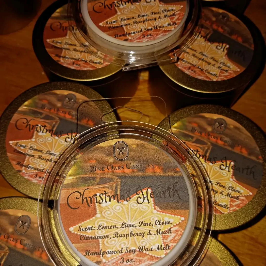 christmas hearth soy candle