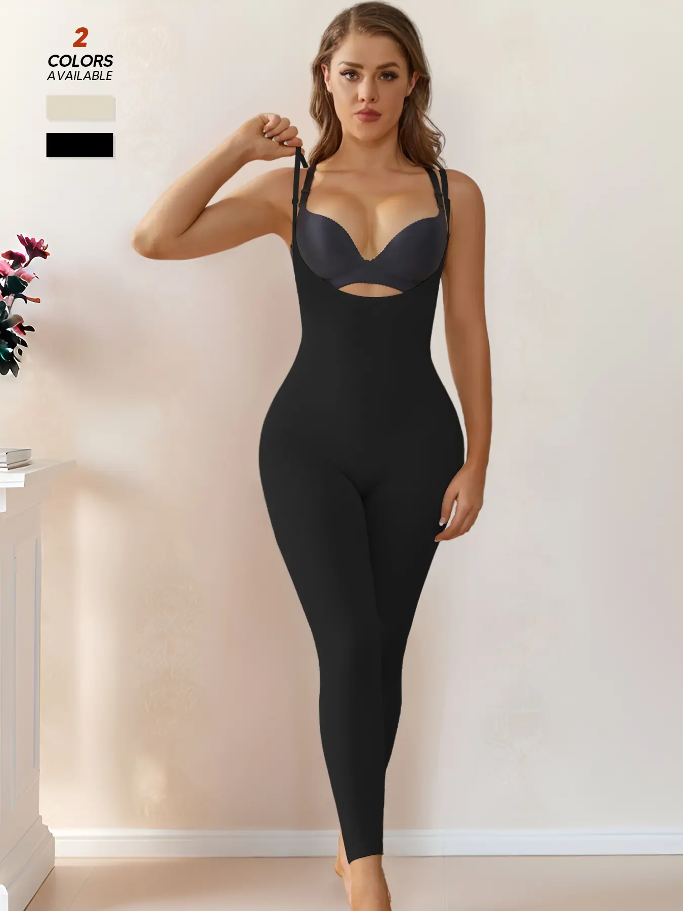 Postpartum Recovery Body Shaping Bodysuit, High Waist Abdominal Support & Hip Lifting, Lightweight Compression Full Body Slimming Wear