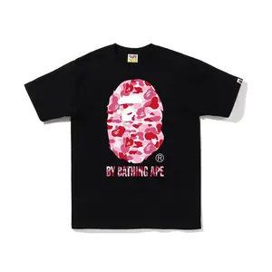 BAPE ABC Camo By Bathing Ape Tee Black/Pink (men) by StockX