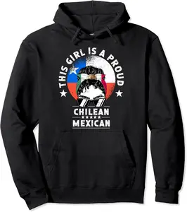 Chile Flag Mexico Grown Women Girl Citizen Pride Pullover Hoodie - Jenniferlau Shop 51B0BTJCCQPM