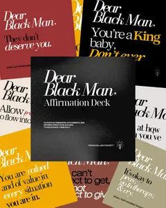 Dear Black Man, Affirmation Deck / Affirmation Cards, Physical Deck