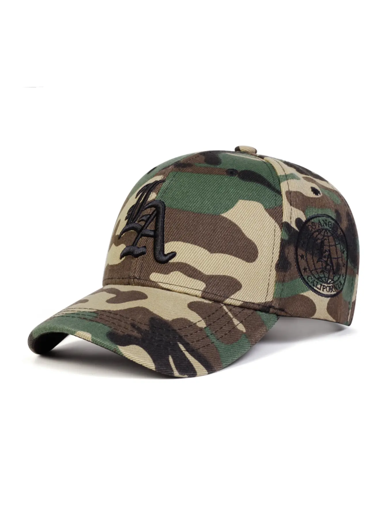 Unisex La Camo Baseball Hat, Adjustable Sun Protection Casual Trendy Hat, Suitable for Spring & Fall, Outdoor Travel Beach Vacation, Baseball Cap Adjustable