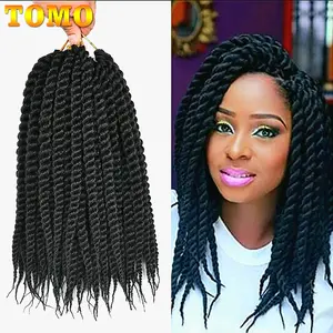 Tumo Braided Hair synthetics Senegalese Twist Crochet two Finger Women Hair