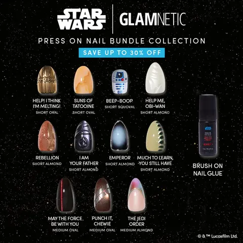STAR WARS | Glamnetic Press-On Nail Bundle Collection - Multiple Bundle Options
