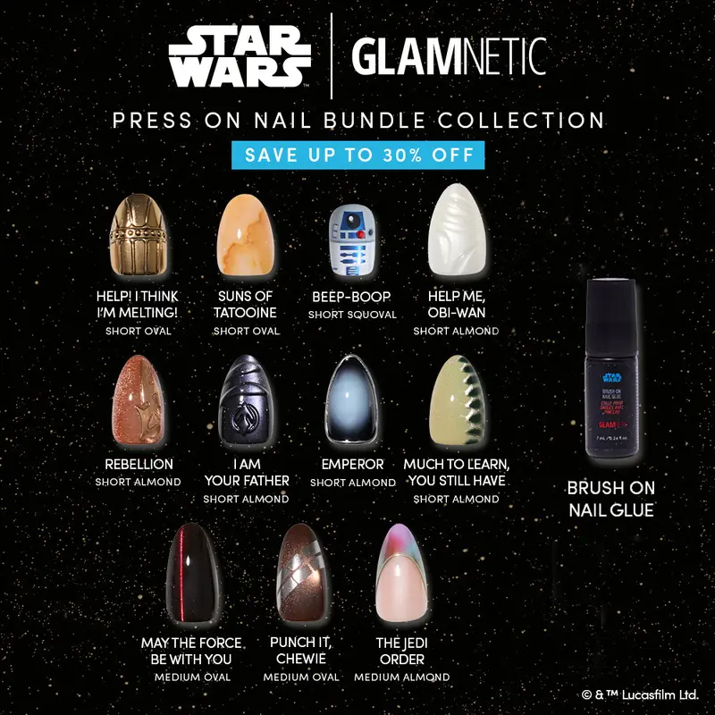 STAR WARS | Glamnetic Press-On Nail Bundle Collection - Multiple Bundle Options