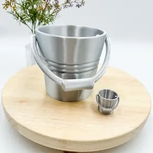 Multifunctional 3D Printed Bucket Pail for Mini Pocket Friends and Treasures - 8.5 Inches