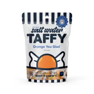 Taffy Shop, Orange You Glad Salt Water Taffy - Gourmet Soft, Sweet & Chewy Candy