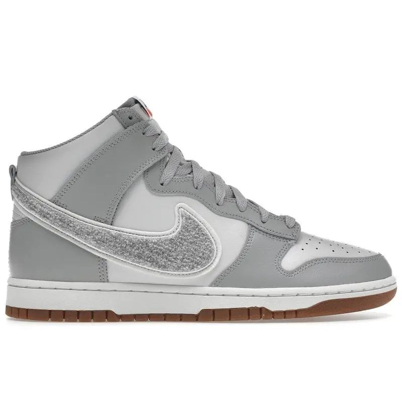 Nike Men's Dunk High University Chenille Swoosh Light Smoke Grey, from StockX