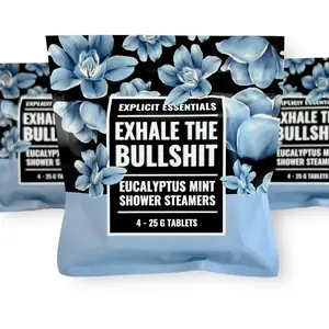 Exhale The Bullshit Shower Steamers, Scented Body Care Gift For Women