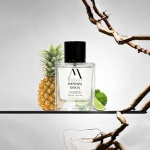 Imperial Reign by Maelle Perfumes 50ml Eau de Parfum for Men | Pineapple Lemon Apple Bergamot Black Currant | Long Lasting Fresh Woody Perfume for Men | Men’s Fragrance for Daily Wear, Evening & Gifts