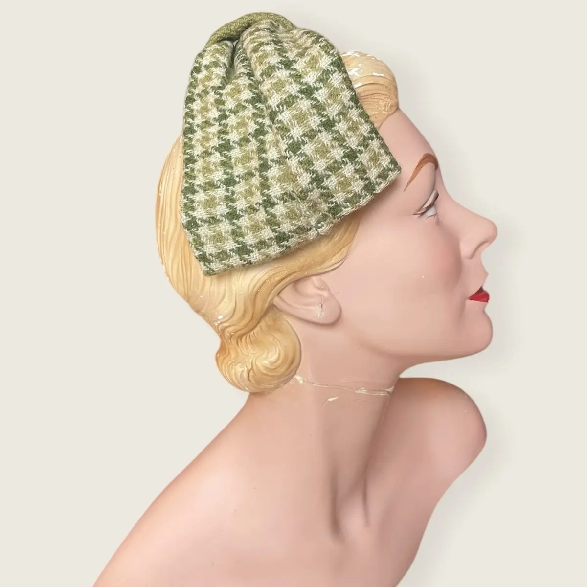 1960s Hat - Wonderful 60s houndstooth Headband