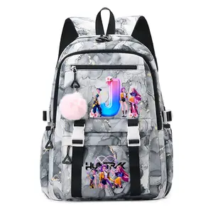 KPOP Backpack, Letter Series, Student Anime Fashion Schoolbag