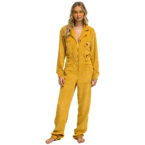 UNISEX CORDUROY FLIGHT SUIT - HONEY