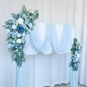 Artificial Wedding Arch Floral Set (2 Pieces), Wedding Artificial Decorative Flower Wreath Arch Decoration, Perfect for Wedding Ceremony and Banquet