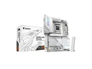 GIGABYTE X870E AORUS PRO ICE AM5 LGA 1718, ATX, DDR5, 4x M.2, PCIe 5.0, USB4, Wi-Fi 7, 2.5GbE LAN, EZ-Latch, 5-Year Warranty